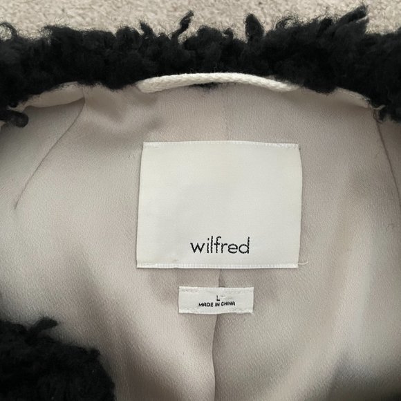 Aritzia | Wilfred Laboratoire Sherpa Faux Fur Jacket - Size L - Picture 10 of 16